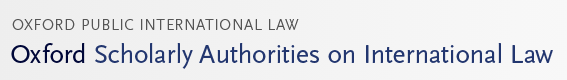 Oxford Scholarly Authorities on International Law